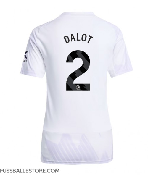 Günstige Manchester United Diogo Dalot #2 Auswärtstrikot Damen 2025-26 Kurzarm Günstige Manchester United Diogo Dalot #2 Auswärtstrikot Damen 2025-26 Kurzarm
